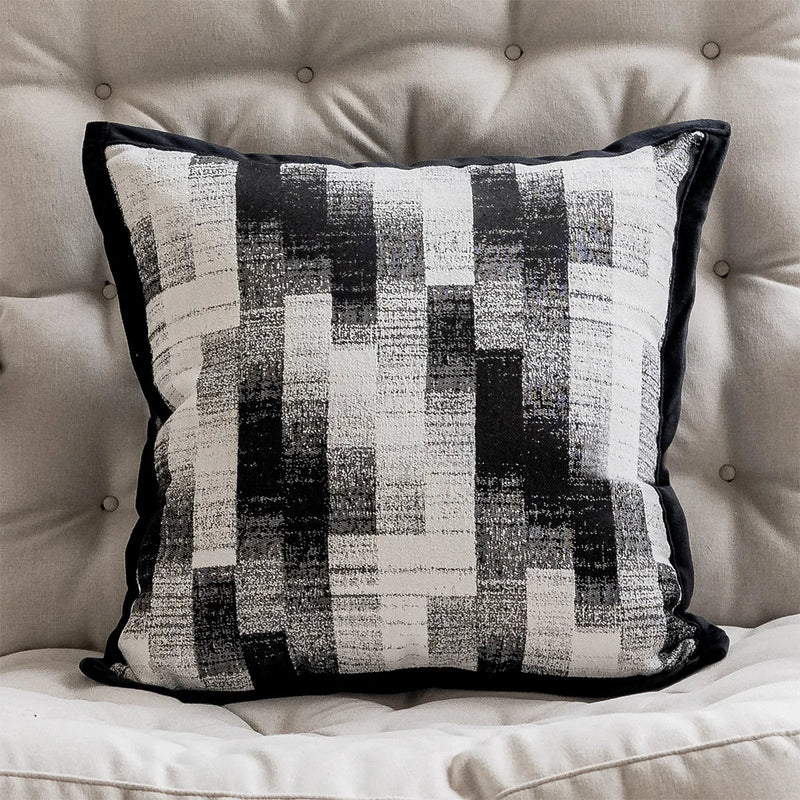 Afralia™ Plush Geometric Jacquard Pillow Cover - Elegant Living Room Bedroom Décor