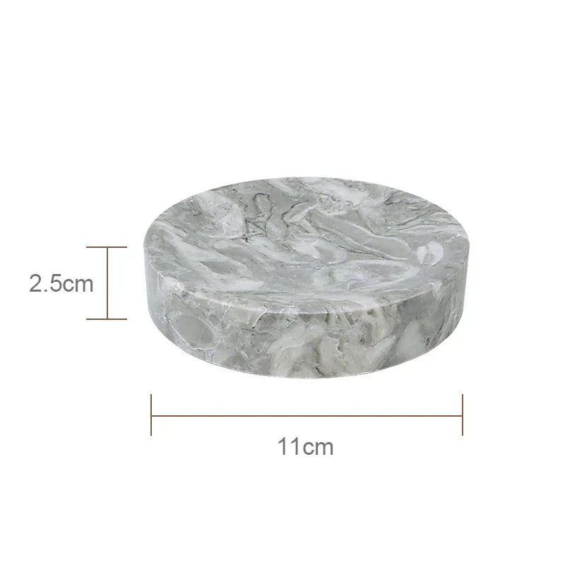 Afralia™ Marble Bathroom Accessories Set - Soap Dispenser, Toothbrush Holder, Cup, Toilet Brush