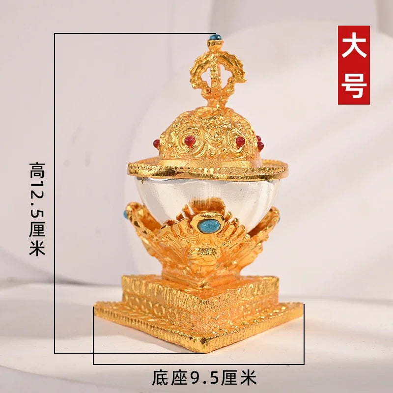 Buddhism Tantra Alloy Buddha Kapala-Bowl by Afralia™ in 2 Sizes