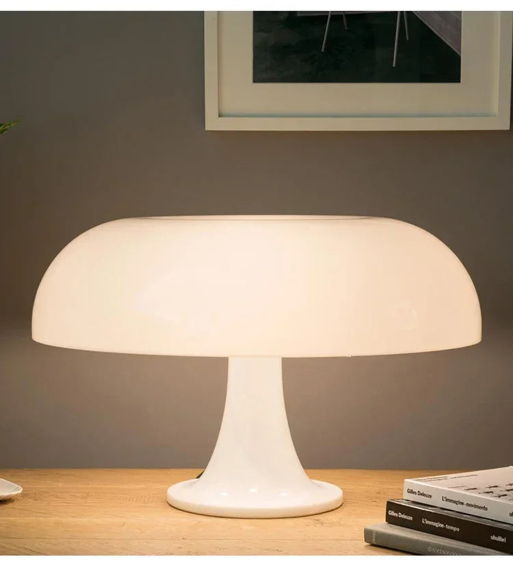 Afralia™ Bedhead Night Light Mushroom Desk Lamp by Italian Danish Designer