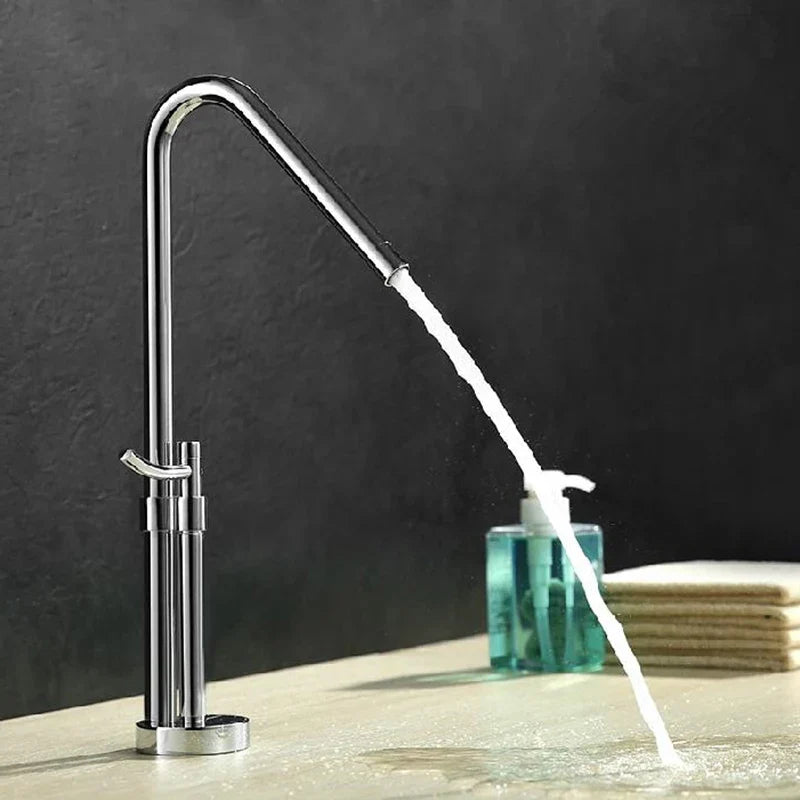 Afralia™ Silve Basin Faucet: Modern Brass Bathroom Mixer Tap with Single Handle