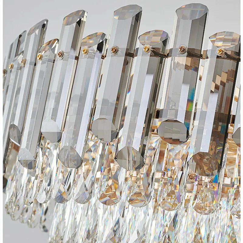 Afralia™ Modern Crystal Chandelier for Living Room Dining Hall Home Decor