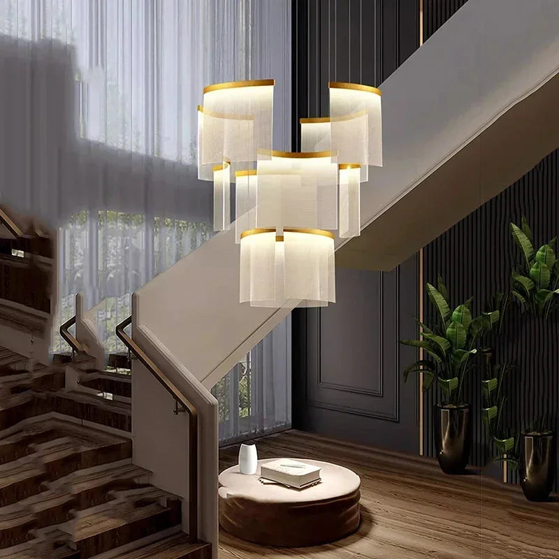 Afralia™ Elegant LED Ceiling Chandelier for Modern Bedroom and Dining Room