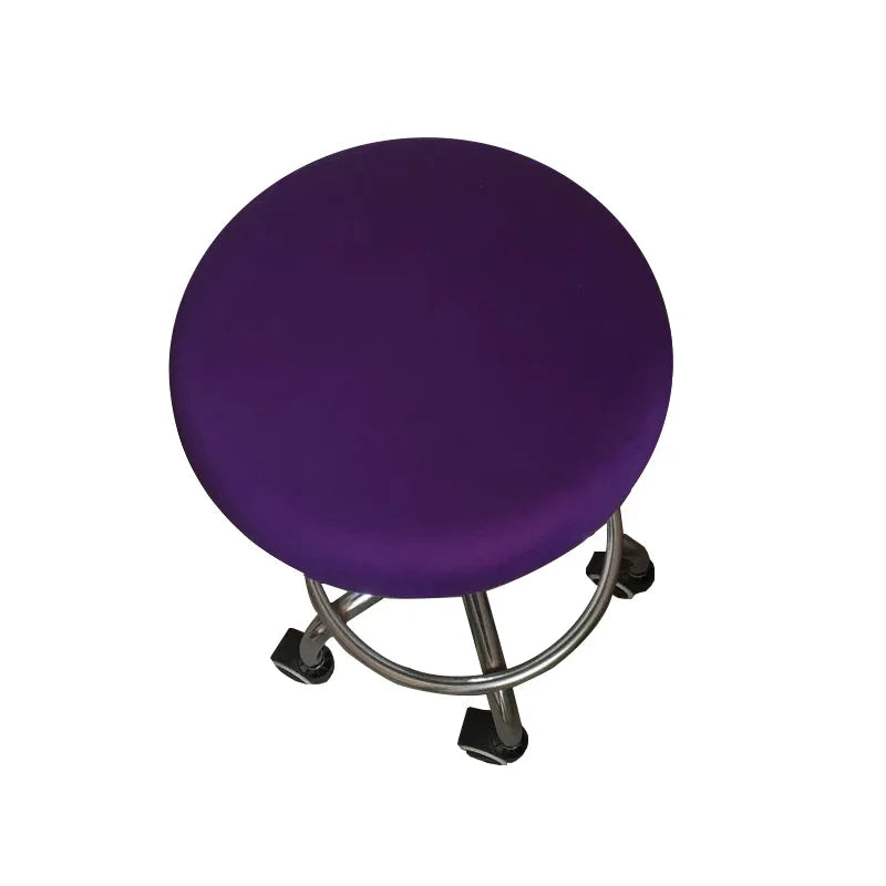 Afralia™ Floral Elastic Round Chair Cover for Home Office Dining Bar Stool.
