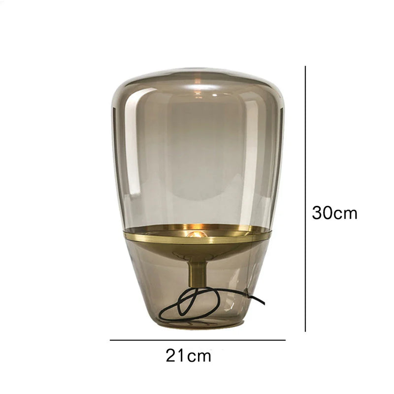 Nordic Glass Desk Lights by Afralia™ - Modern LED Bedroom Lamp for Home Decor