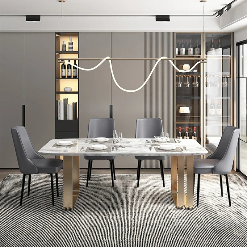 Afralia™ Nordic Living Leather-Seated Chair with Supportive Backrest for Kitchen and Reception
