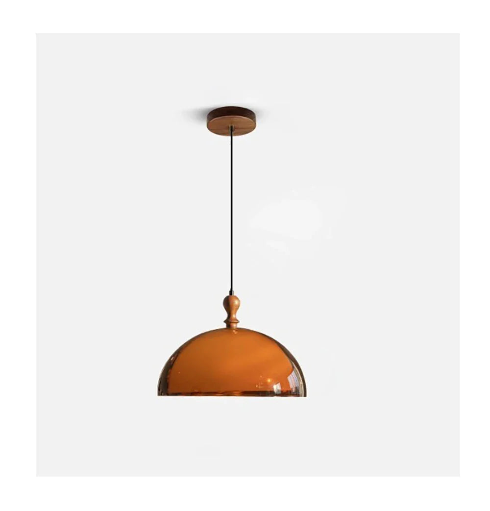 Afralia™ Orange Mushroom Chandelier Pendant Light: Vintage Nordic LED Hanging Lamp