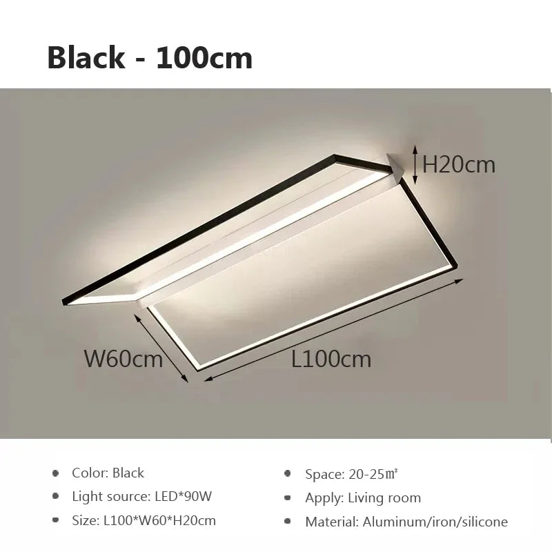 Afralia™ Geometric LED Ceiling Lights for Stylish Home Lighting