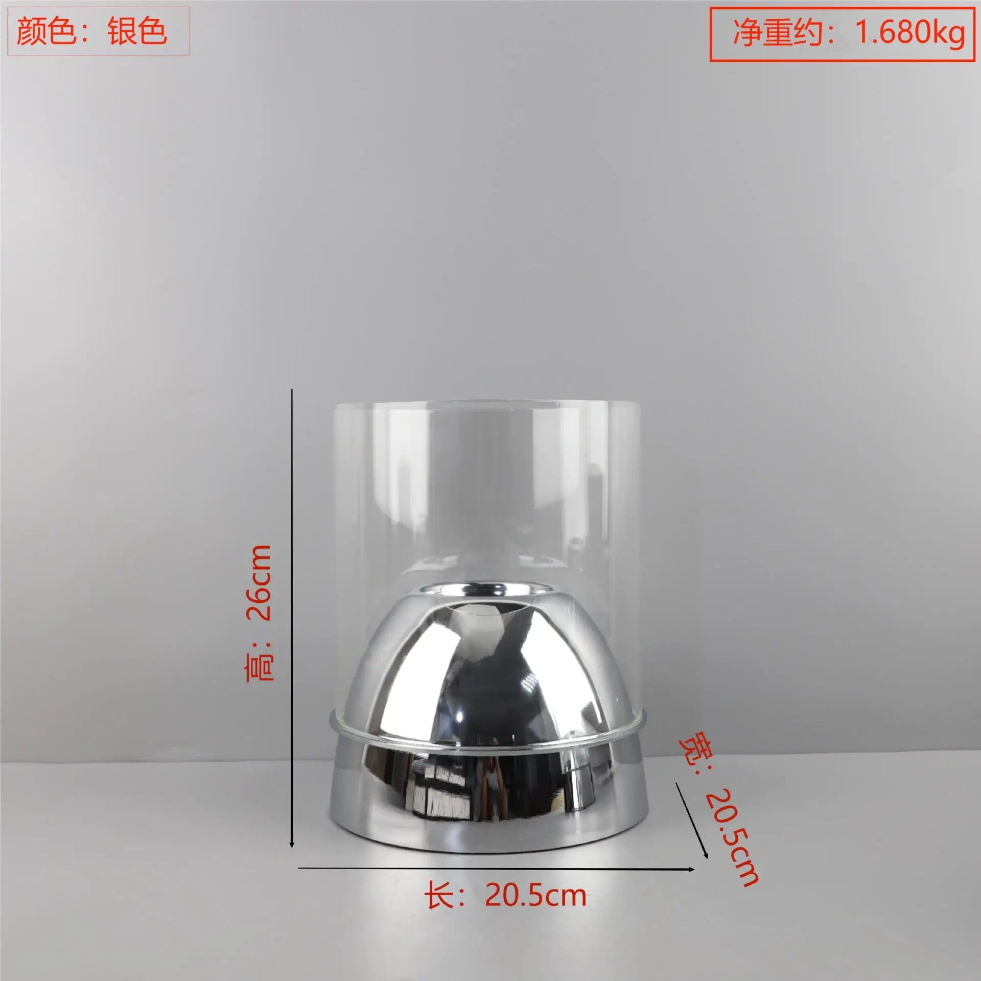 Afralia™ Glass Metal Candle Holder, Desktop Decor, Wedding Centerpiece