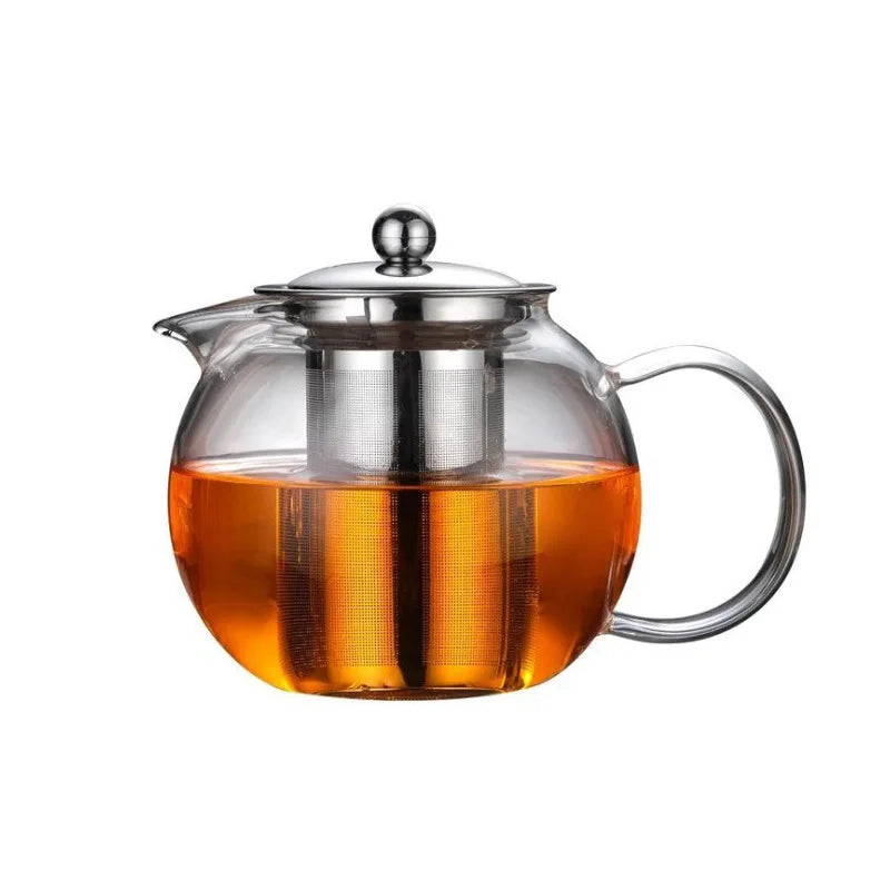 Afralia™ Glass Teapot: 650ml Filter Coffee & Tea Kettle for Home, Kung Fu Style