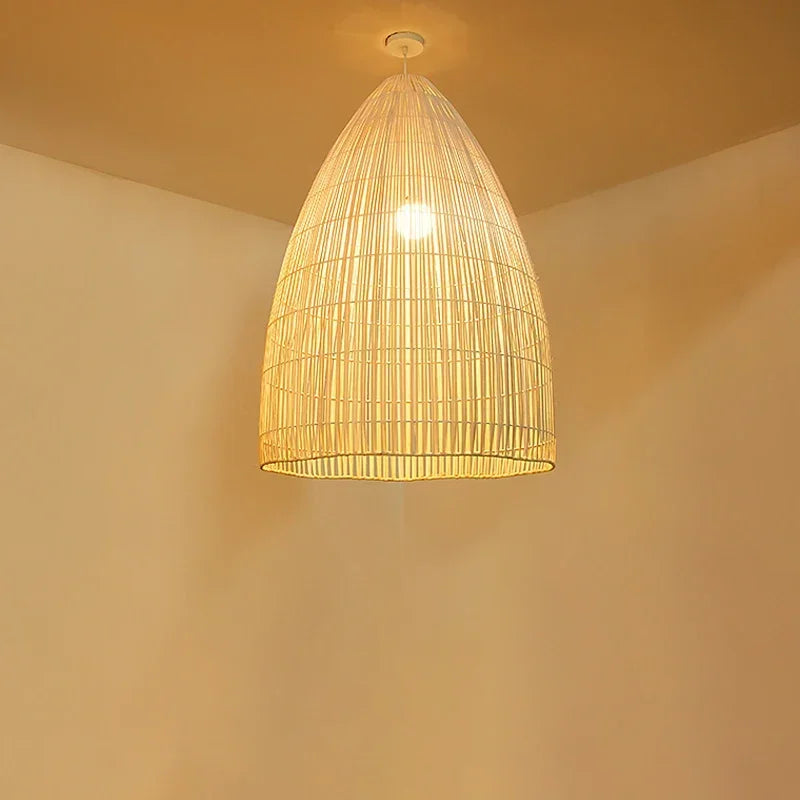 Afralia™ Rattan Art LED Pendant Lights for Home Decor and Dining Room