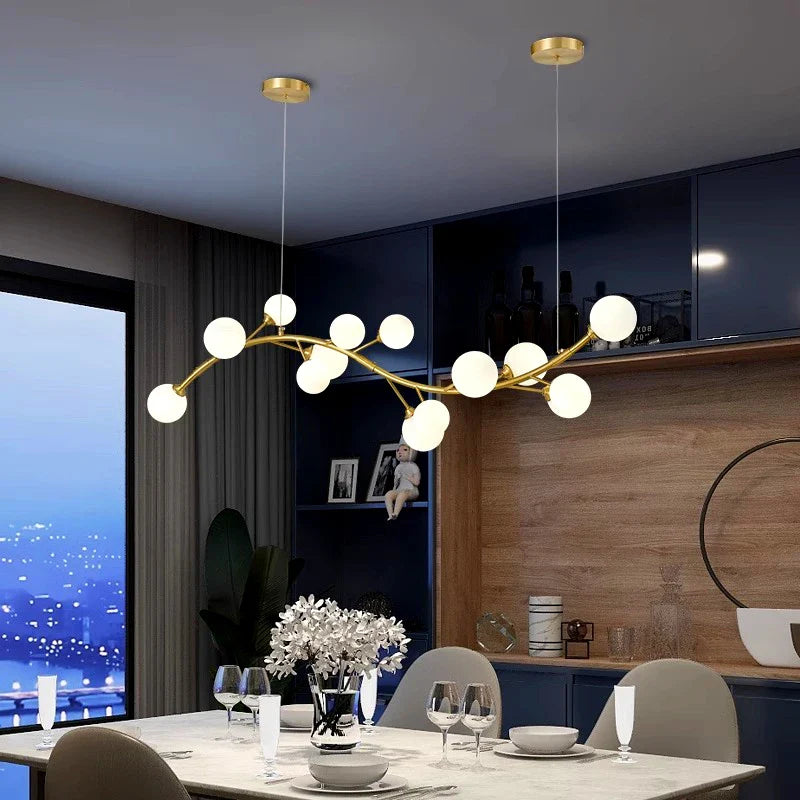 Afralia™ Modern LED Pendant Chandeliers for Home Decor and Dining Room Lighting