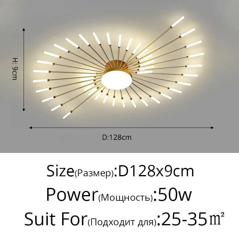 Afralia™ LED Modern Ceiling Lights for Bedroom, Hall & Living Room