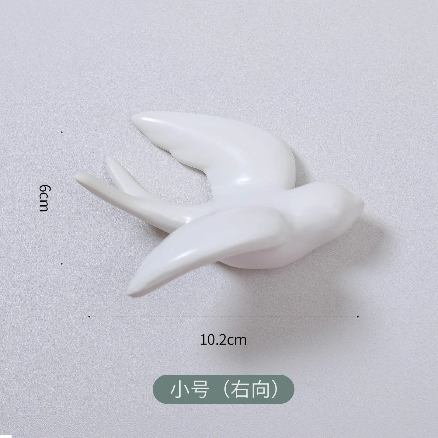 Afralia™ Swallow Ceramic Wall Decor Handicrafts: Stylish 3D Bird Background Room Accessories