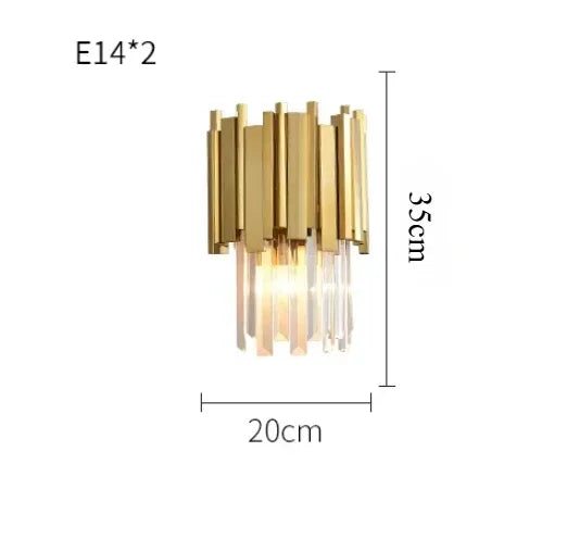 Afralia™ Golden Crystal Ceiling Light for Modern Living Room and Dining Room