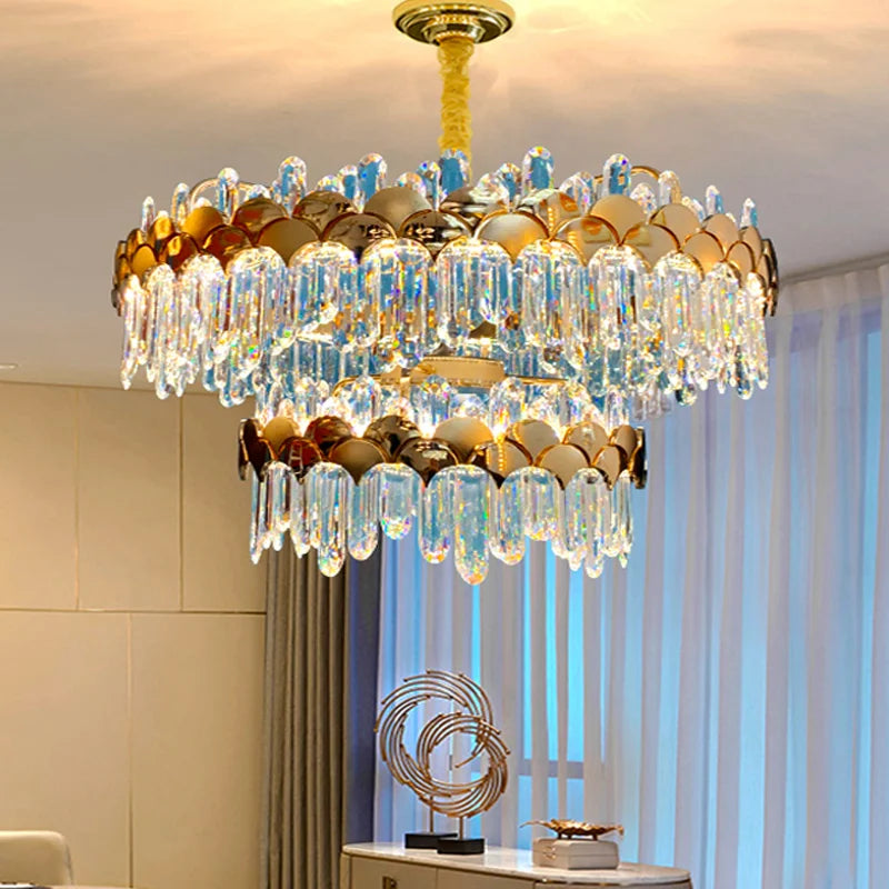 Afralia™ Crystal Pendant Light: Luxury Modern Simplicity for Restaurant, Bedroom, or Living Room