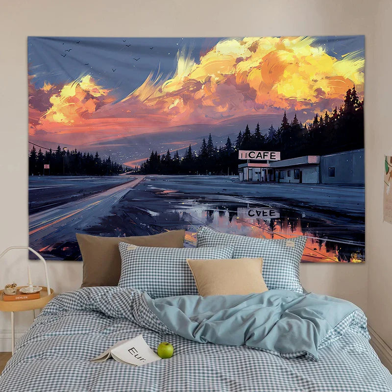 Afralia™ Nordic Ins Style Hanging Cloth Tapestry for Home Decor