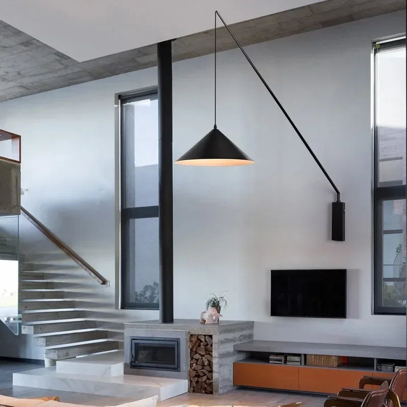 Afralia™ Industrial Fishing Sconce for Kitchen, Dining & Living Room