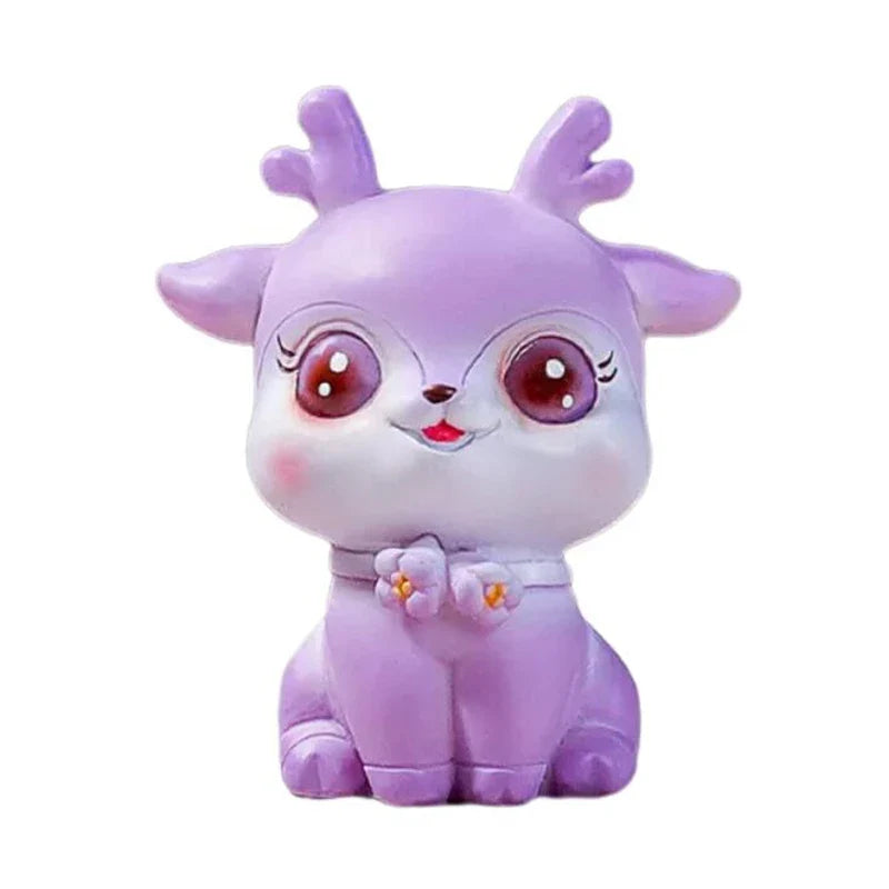 Afralia™ Cartoon Sika Deer Resin Ornament for Home Decor or Baking