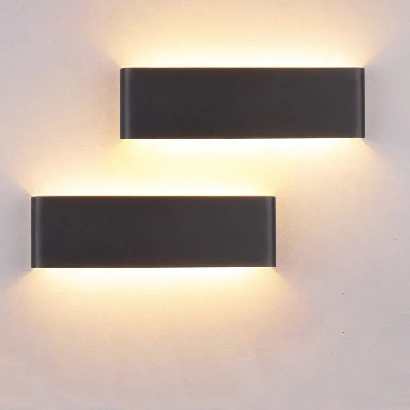 Afralia™ Modern LED Aluminum Wall Sconces for Indoor Lighting in Stair, Bedroom, Living Room