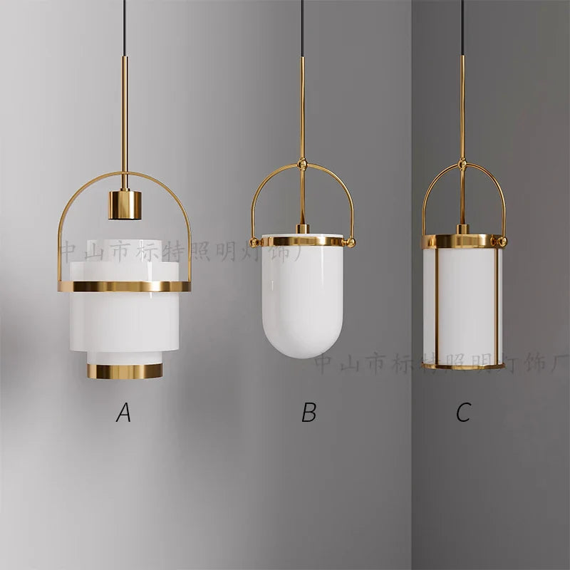 Afralia™ Minimalist Metal Chandelier for Restaurant Bar & Home Decor