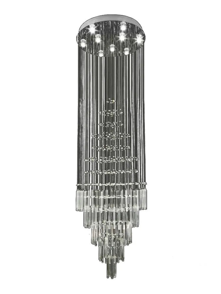 Afralia™ Crystal Chandelier: Modern Nordic LED Pendant Light for Kitchen Living Room Staircase