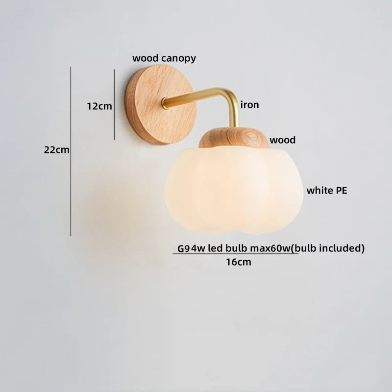 Afralia™ Cotton LED Wall Lamps with Pull Chain Switch for Restaurant Living Room Bedroom