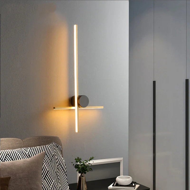 Afralia™ Copper LED Wall Lamp | Minimalist Bedroom Sconces | Atmosphere Lighting