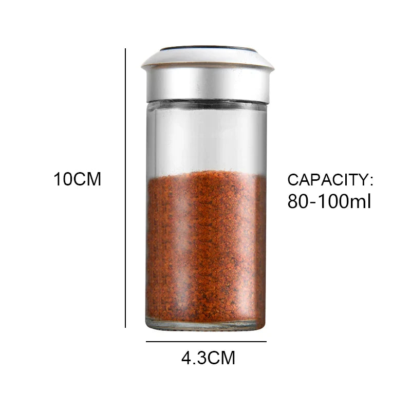 Afralia™ Rotating Spice Jar Seasoning Shaker Salt Sugar Storage Container