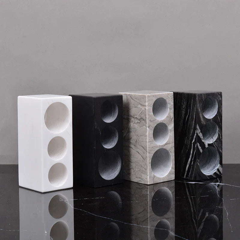 Afralia™ Marble Bathroom Accessories Set Electric Toothbrush Holder Glass Cup Tray