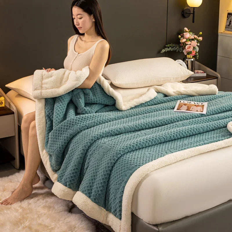 Afralia™ Cozy Warmth Velvet Autumn Sleep Blanket