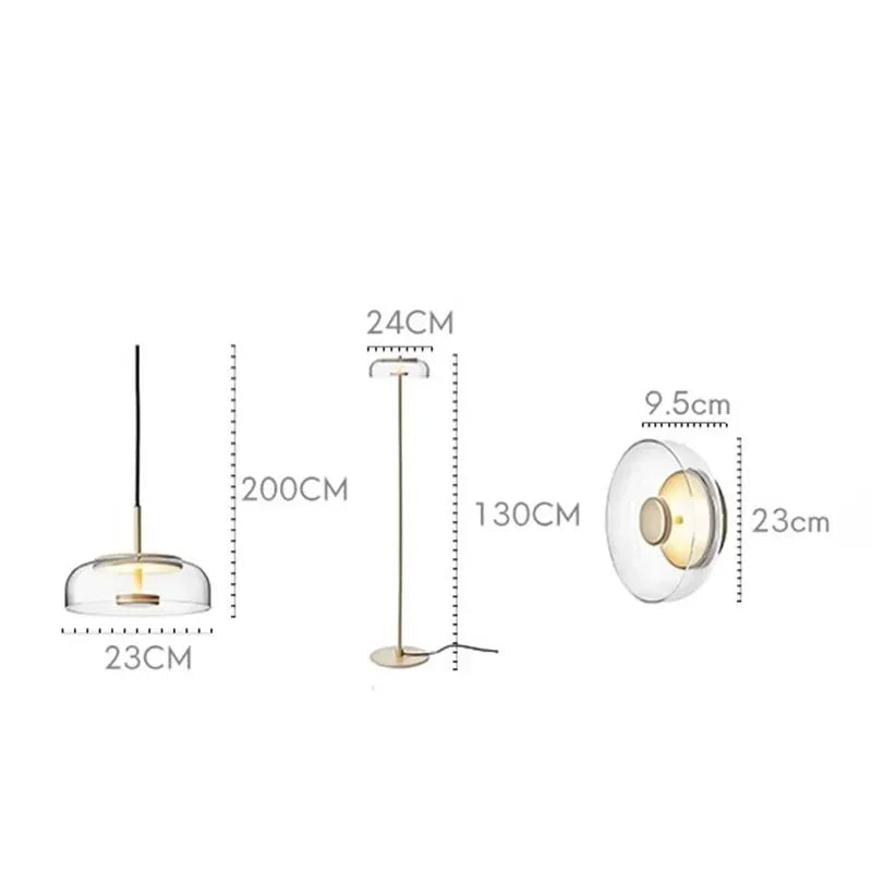 Afralia™ Post Modern Glass Floor Lamp for Living Room Bedroom Office