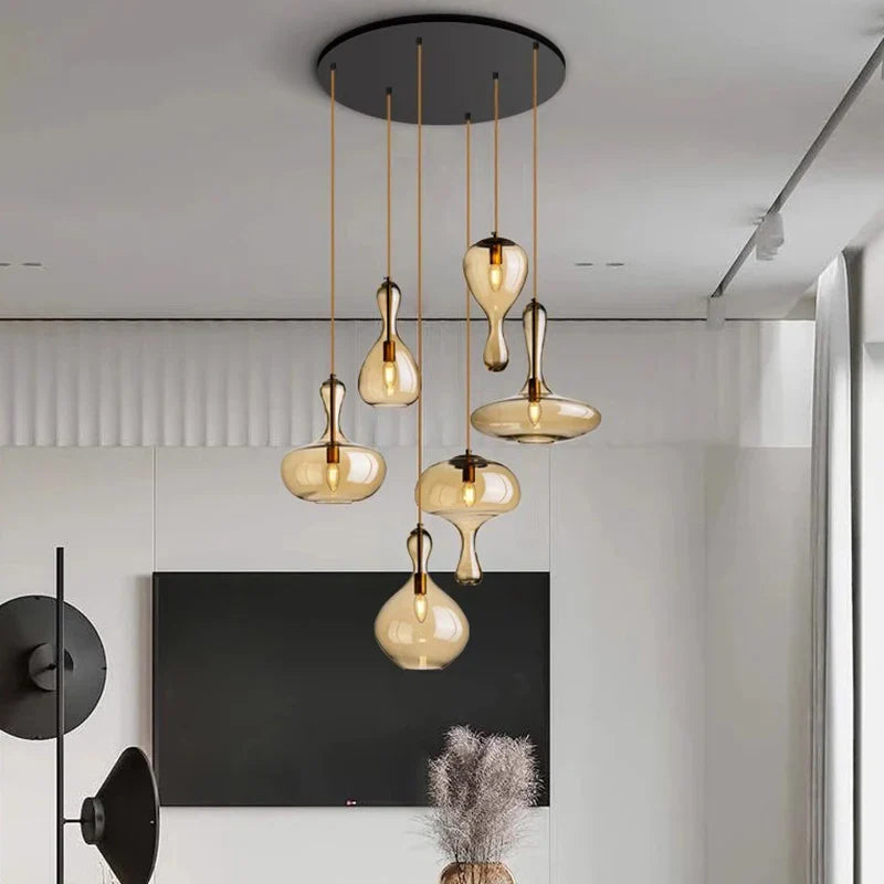 Afralia™ Modern LED Pendant Chandeliers for Living and Dining Rooms