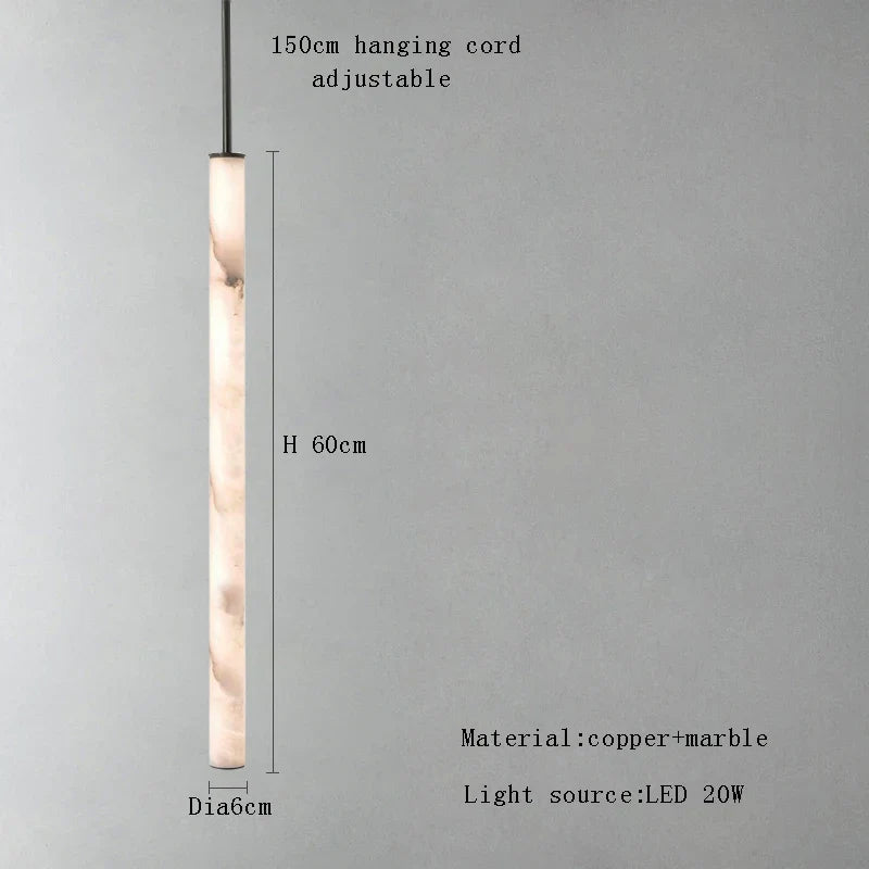 Afralia™ Marble Pendant Lights - Bedroom Bedside & Dining Table Hanging Lamps