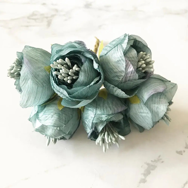 Silk Tea Buds Roses Bouquet by Afralia™: Artificial Flowers for Home Wedding Decoration & DIY Gifts