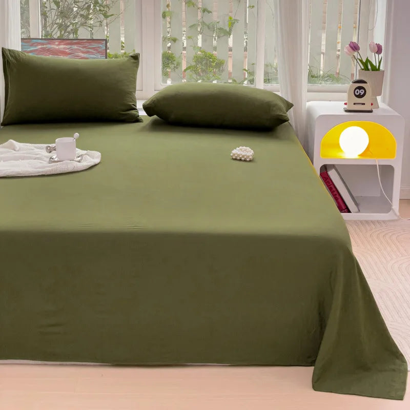 Afralia™ Checkered Single Bed Sheet - Skin-Friendly and All Seasons Bed Linen