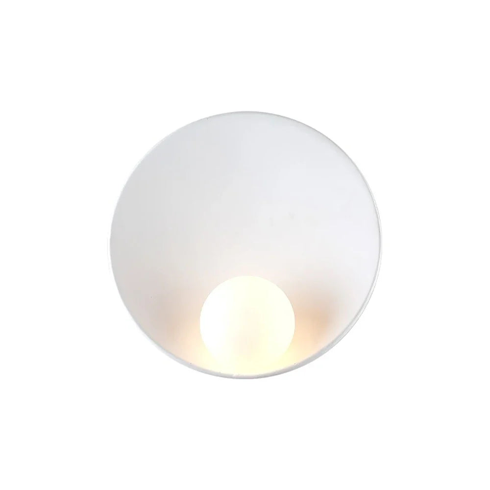 Afralia™ Gypsum Glass LED Wall Sconce Minimalist Lighting for Bedroom Aisle Surface Mounted