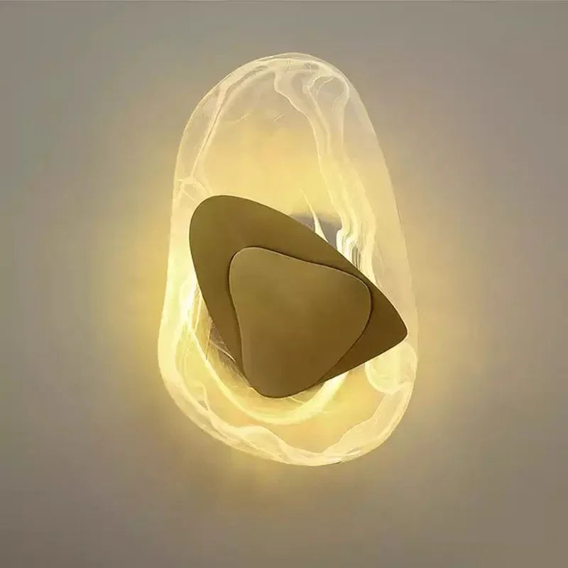 Luxury Irregular Graphic Wall Light by Afralia™ - Modern Bedroom Bedside Sconce