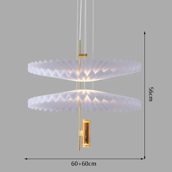 Afralia™ Minimalist Golden Chandelier for Restaurant Living Room Bedroom