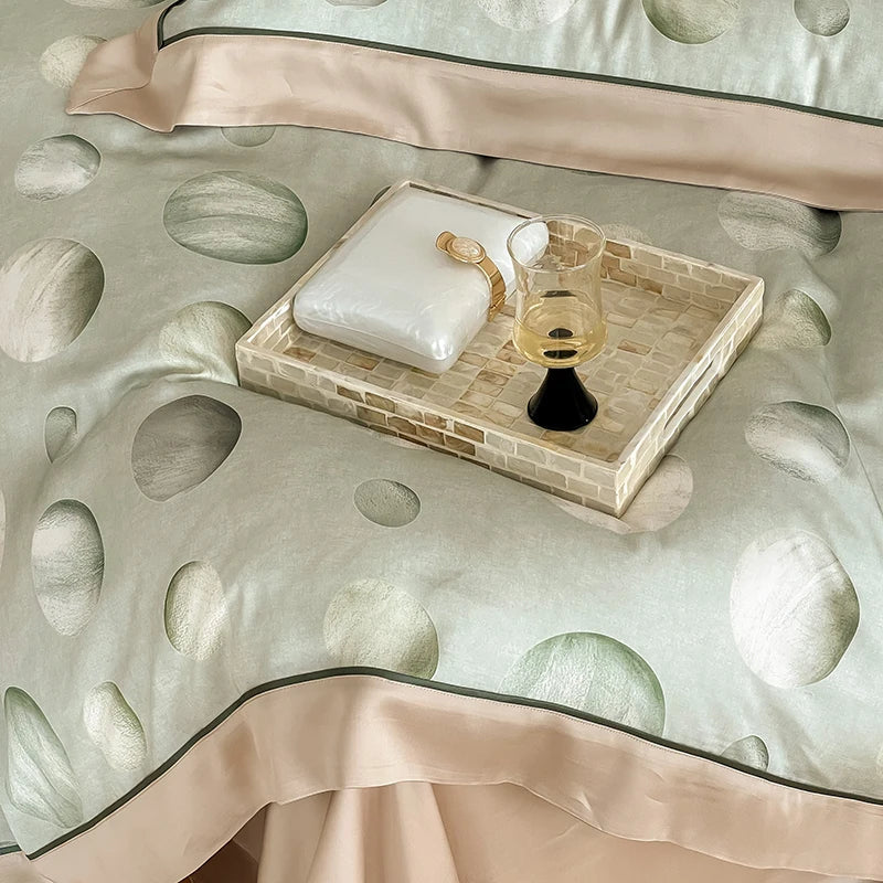 Afralia™ Egyptian Cotton Bedding Set Queen King Ru Double, Quilt Cover Sheet Pillowcase