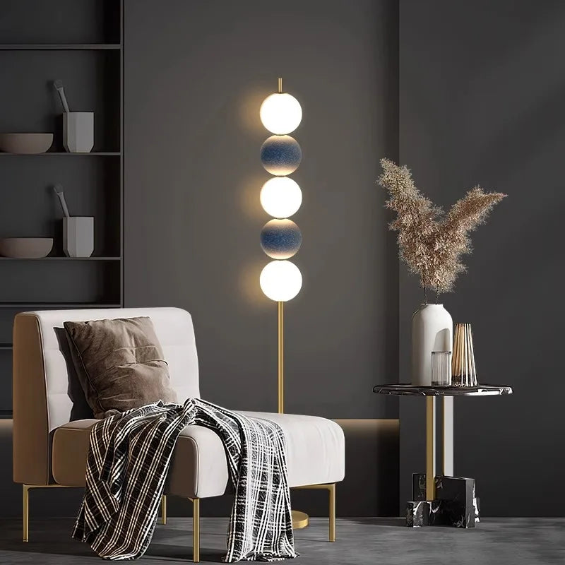 Afralia™ White Balls Floor Lamp: Modern Living Room Decoration & Mood Light