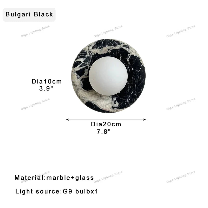 Afralia™ Jade Marble Wall Sconce Lamps: Luxury Light Fixtures for Bedroom, Bathroom, Aisle Decor