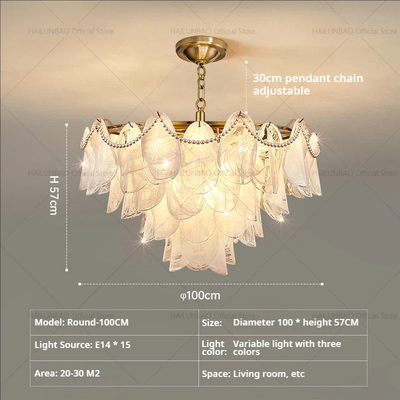 Afralia™ Magnolia Crystal Chandelier: Elegant French Style Dining Room Art Light