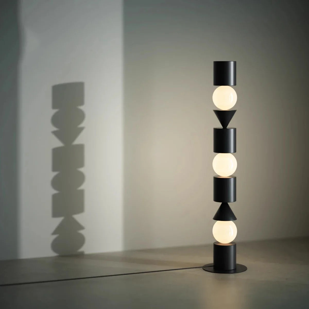 Afralia™ Black LED Floor Lamp for Home Decorative Lighting