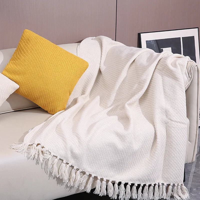 Afralia™ Nordic Wool Blanket - Cozy Home & Travel Essential