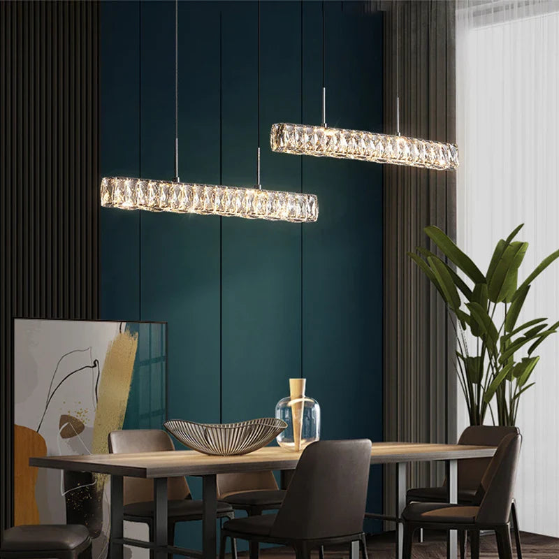 Afralia™ LED Crystal Chandeliers: Modern Luxury Lighting for Dining Room, Bar, and Home décor.