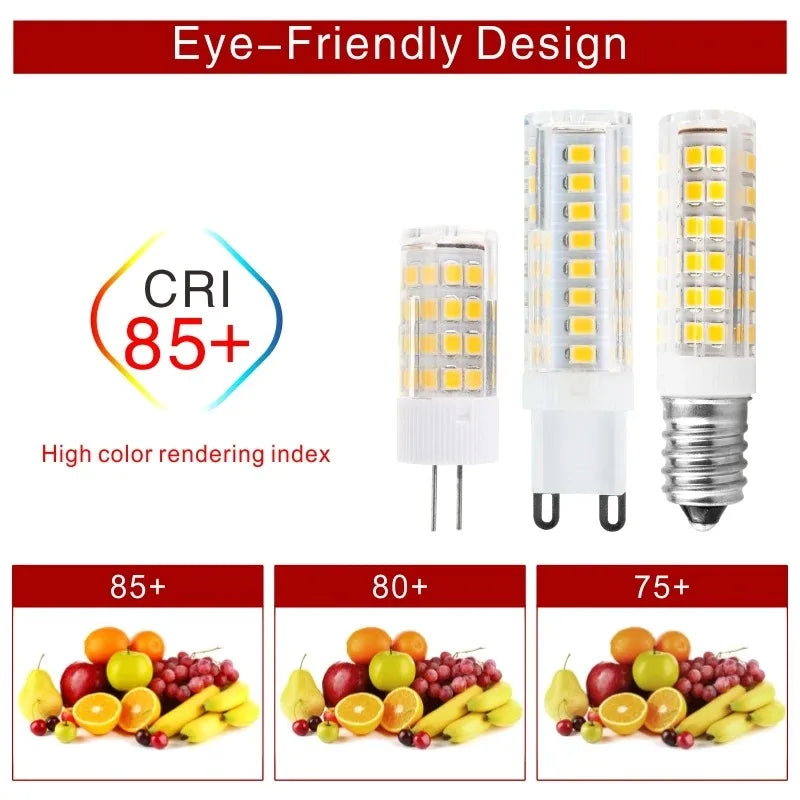 LED Bulb 10pcs Afralia™ G4 G9 E14 220V Corn Bulb SMD2835 Energy-Saving Chandelier Light