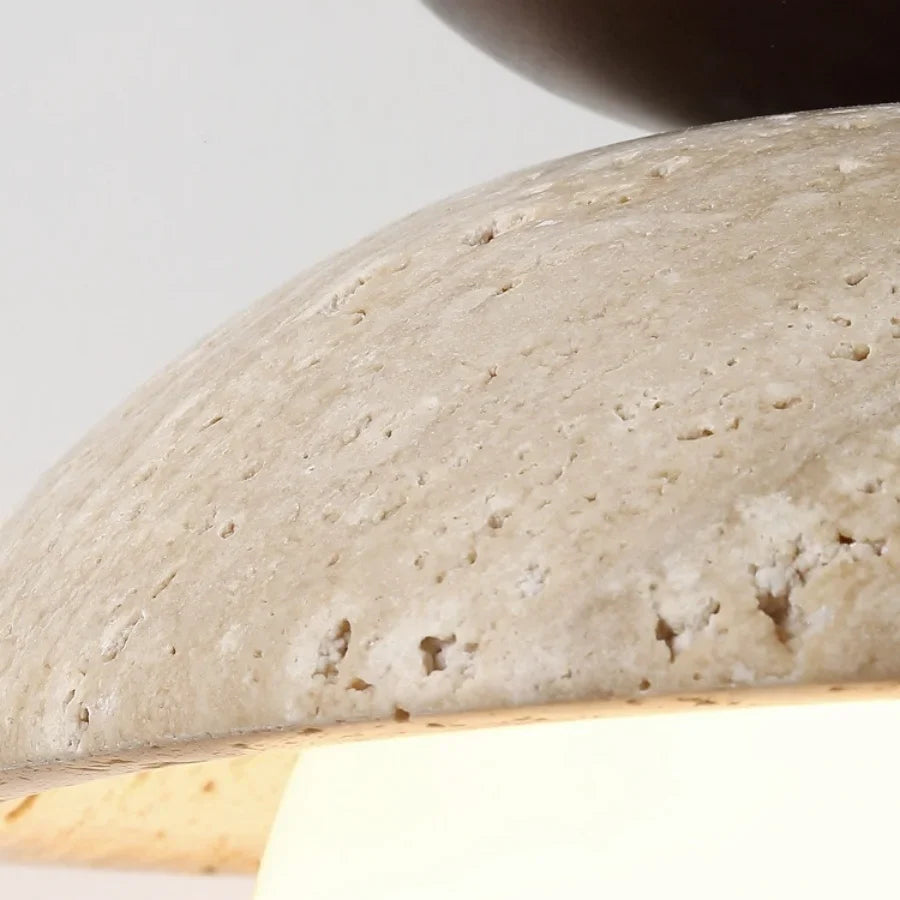 Afralia™ LED Pendant Light: Yellow Stone Wabi Sabi Nordic Modern Hanging Lamp