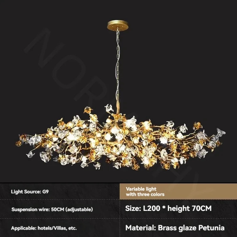 Afralia™ Luxury Villa Crystal Chandelier for Living Room, Bar, and Tea Room