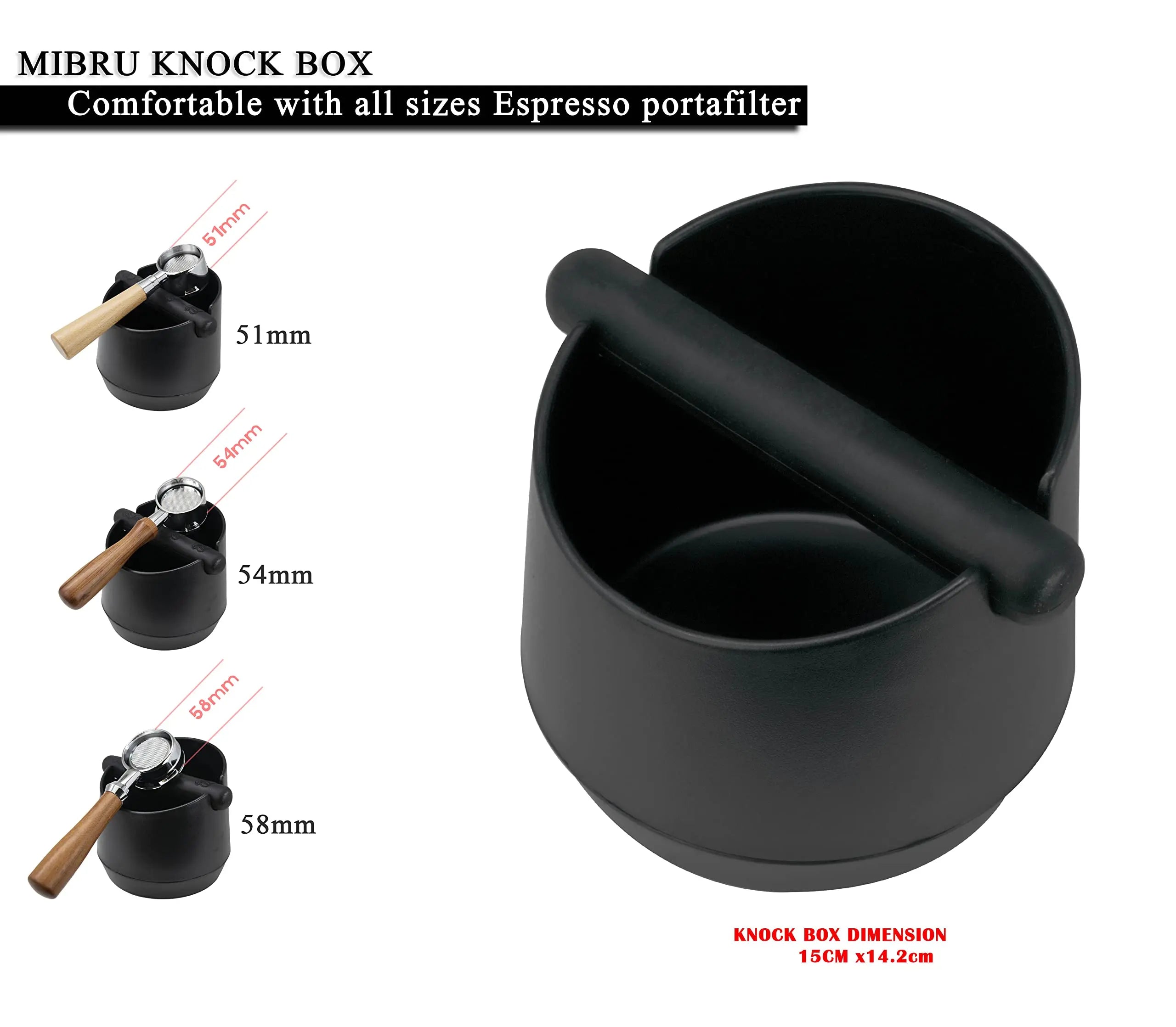 Afralia™ Barista Coffee Knock Box Residue Dump Container